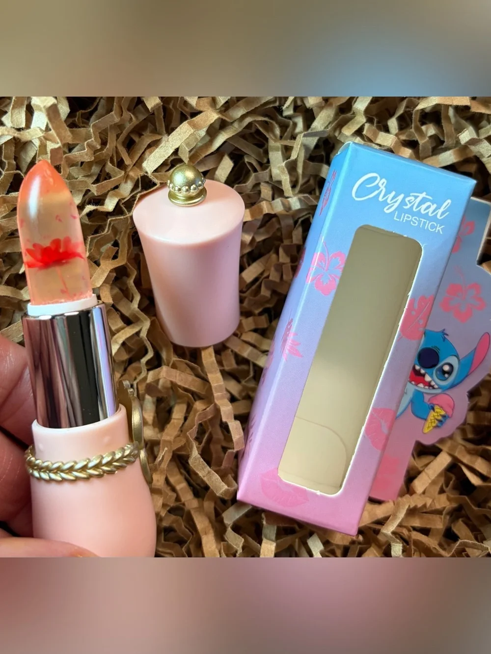 Crystal Lipstick x Stitch Jelly Flower Lipstick